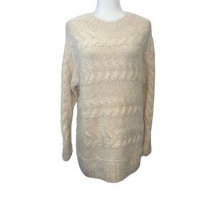 Lovers Friends Sweater Dress NEW with tags Cream Color Ladies Size XS Tunic